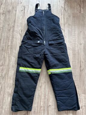 Big Bill XL tall Black Insulated Bib Overalls High-Vis reflective heavyweight